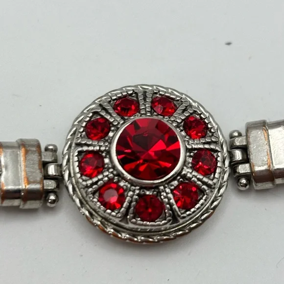 Ginger Snaps, Silver Tone Multi-Color Snap Charm BraceletW/5 Charms Size 71/2” - Picture 10 of 16